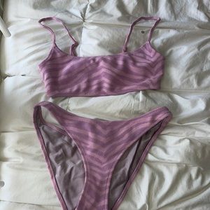 Pink tiger, print triangl swimsuit